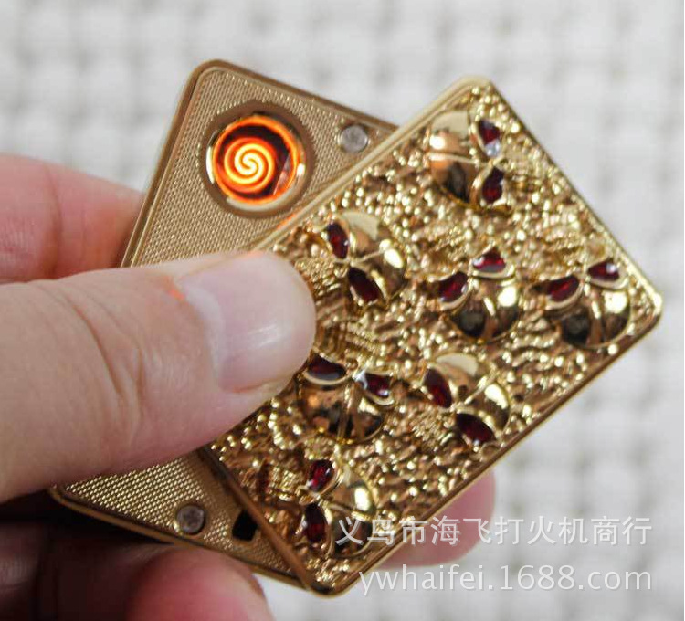 The new Yiwu smoking skeleton King USB charger electronic cigarette lighter cigarette lighter (no rebate don't change)
