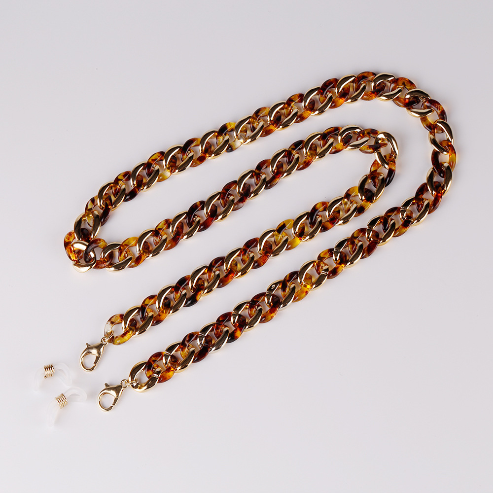 Europe and America Cross Border New Handmade Stitching Acrylic Earphone Mask Chain Fashion Necklace Multi-Purpose Accessories Eyeglasses Chain Europe and America Cross Border New Handmade Stitching Acrylic Earphone Mask Chain Fashion Necklace Multi-Purpose Accessories Eyeglasses Chain