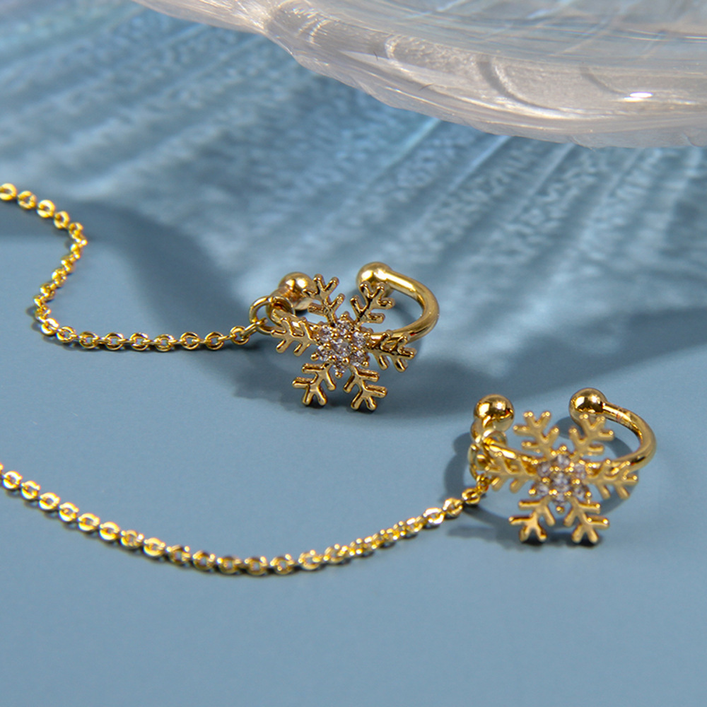 KJ Copper Inlaid Zirconium Earphone Anti-Lost Chain Ear Clip Female Cross-Border High-End and Fashionable Earrings Six-Pointed Star Earphone Anti-Lost Earrings KJ Copper Inlaid Zirconium Earphone Anti-Lost Chain Ear Clip Female Cross-Border High-End and Fashionable Earrings Six-Pointed Star Earphone Anti-Lost Earrings