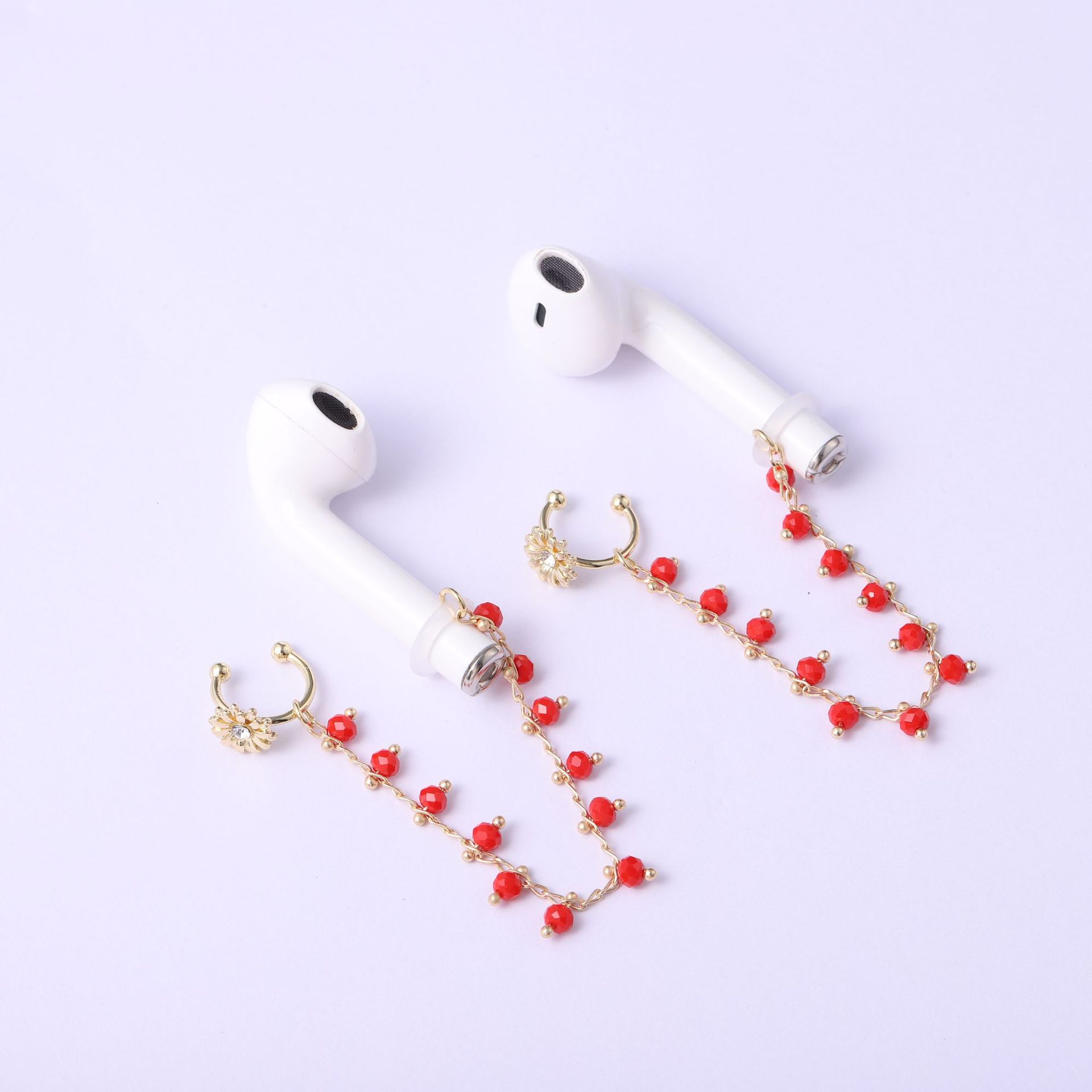 KJ Copper Inlaid Zirconium Earphone Anti-Lost Chain Ear Clip Female Cross-Border High-End and Fashionable Earrings Six-Pointed Star Earphone Anti-Lost Earrings KJ Copper Inlaid Zirconium Earphone Anti-Lost Chain Ear Clip Female Cross-Border High-End and Fashionable Earrings Six-Pointed Star Earphone Anti-Lost Earrings