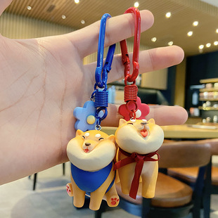 Acrylic Creative Bear Earphone Sleeves Accessories Couple Small Gift Metal Buckle Pendant Women's Key Chain Accessories