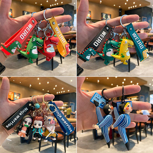 Acrylic Creative Bear Earphone Sleeves Accessories Couple Small Gift Metal Buckle Pendant Women's Key Chain Accessories