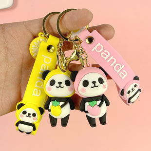 Acrylic Creative Bear Earphone Sleeves Accessories Couple Small Gift Metal Buckle Pendant Women's Key Chain Accessories
