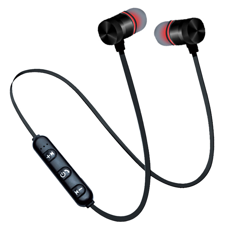 Wireless Binaural Stereo Sports Bluetooth Headset Ear Hanging Running Ultra-Long Standby Magnetic Head and Neck Hanging Neck in-Ear
