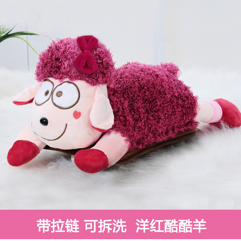 New Hot Water Bag Rechargeable Plush Double Plug Heating Pad Cartoon Hot-Water Bag Hand Warmer Cute Electric Warming Wholesale