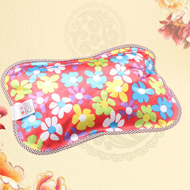 Silk Glossy Fabric Electric Hot Water Bag Charging Explosion-Proof Simple Hot Water Bag Warm Palace Warm Waist Hand Warmer Wholesale