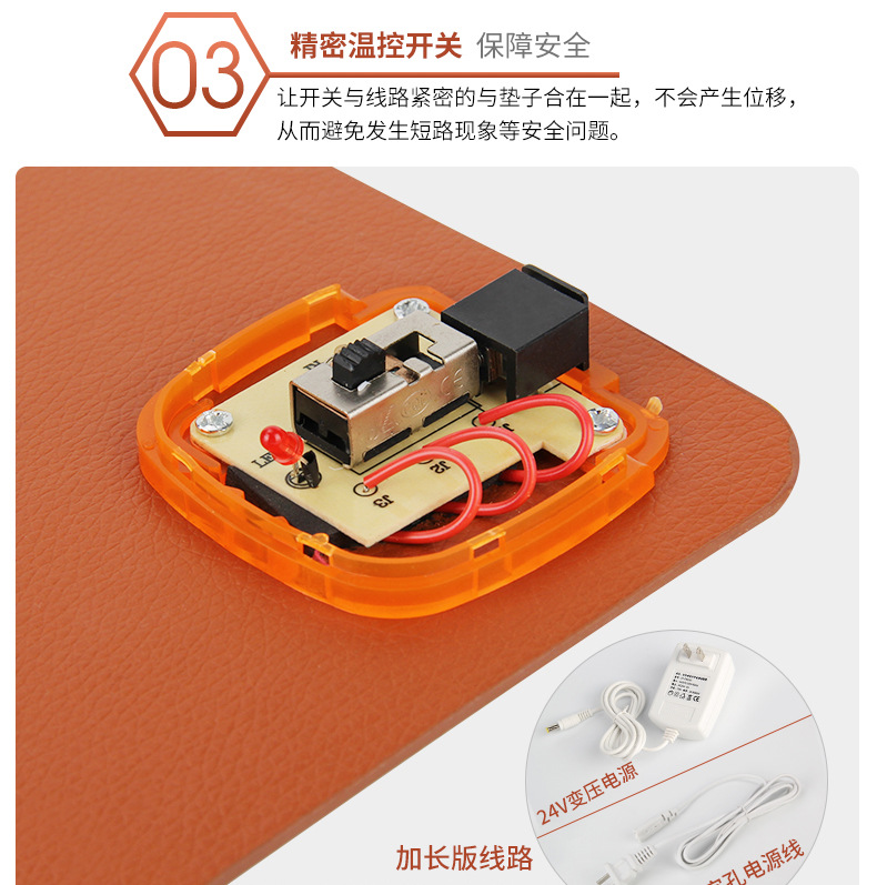 Writing Desk Heating Mat Hand Warmer Table Mat Electric Heating Office Heating Heating Pad Desk Heating Pad Mouse Pad Hand Warmer Table Mat