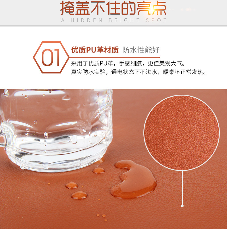 Writing Desk Heating Mat Hand Warmer Table Mat Electric Heating Office Heating Heating Pad Desk Heating Pad Mouse Pad Hand Warmer Table Mat