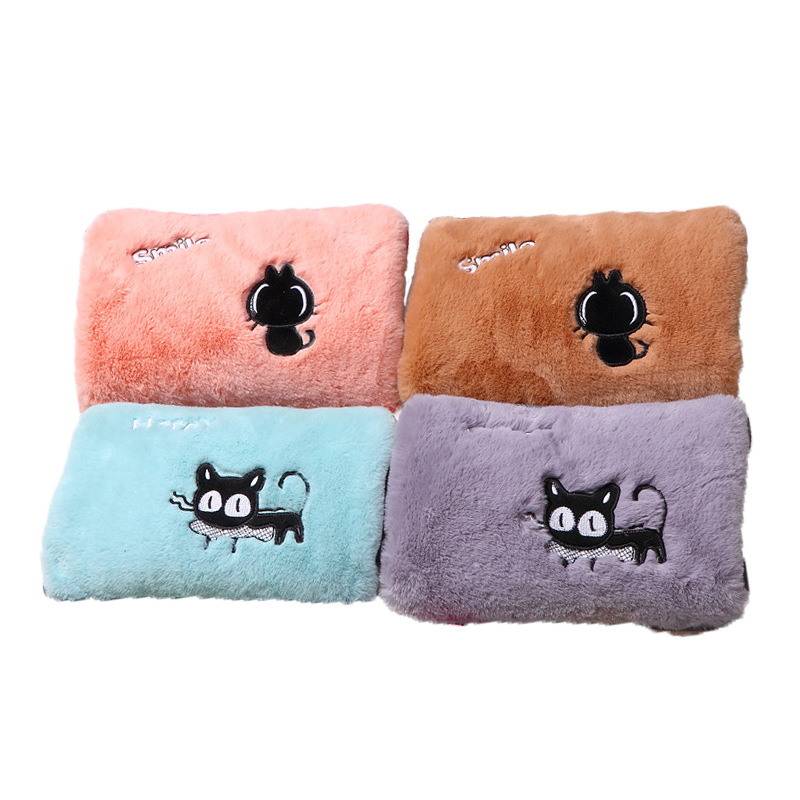 Hand Warmer Electric Hot Water Bag Heating Pad Rechargeable Waist Warmer Cute Explosion-Proof Plush Water Injection Female Hot-Water Bag