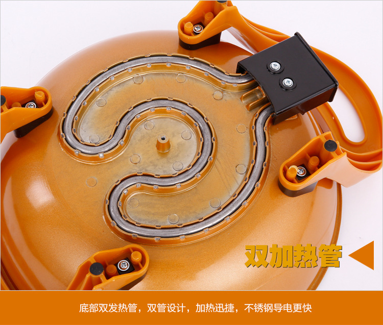 Manufacturer Household Korean Style Ingot-Shaped Pot Non-Stick Electric Food Warmer Household Multi-Functional Electric Chafing Dish Electric Frying Pan