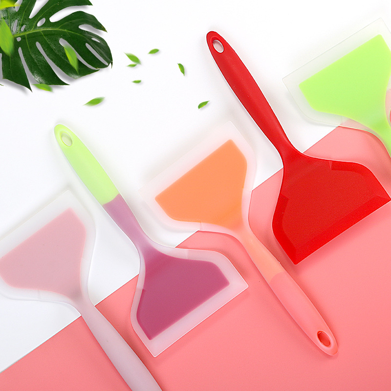 High temperature baking nougat silica gel shovel non - stick pan run thick egg cooker frying pan shovel Jade pot silica gel shovel