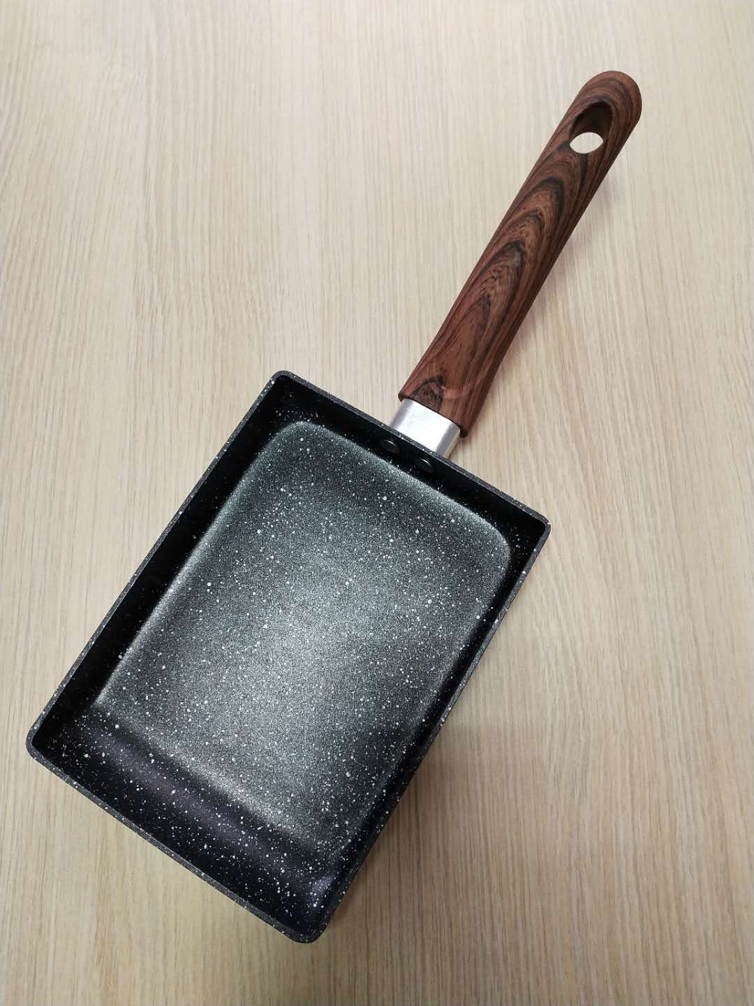 Induction Cooker Universal Japanese Style Tamagoyaki Square Mini Non-Stick Pan Medical Stone Egg Frying Pan Household Flat Bottom Breakfast Pot