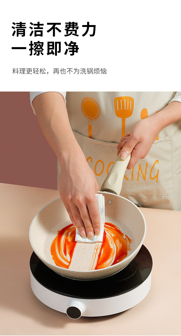 Medical Stone Non-Stick Pan Fried Steak Frying Pan Multi-Functional Pancake Fried Egg Thickened Induction Cooker Open Flame Applicable