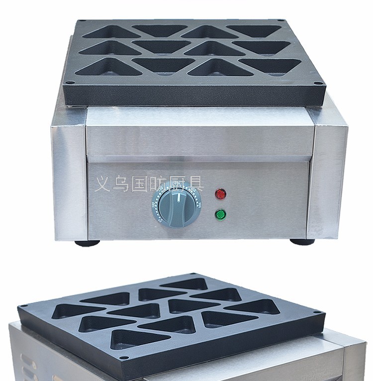 Electric Triangle Pancake Stove Fy-113D Cookie Baking Machine Bread Maker Red Bean Cake Machine Muffin Machine Snack Equipment