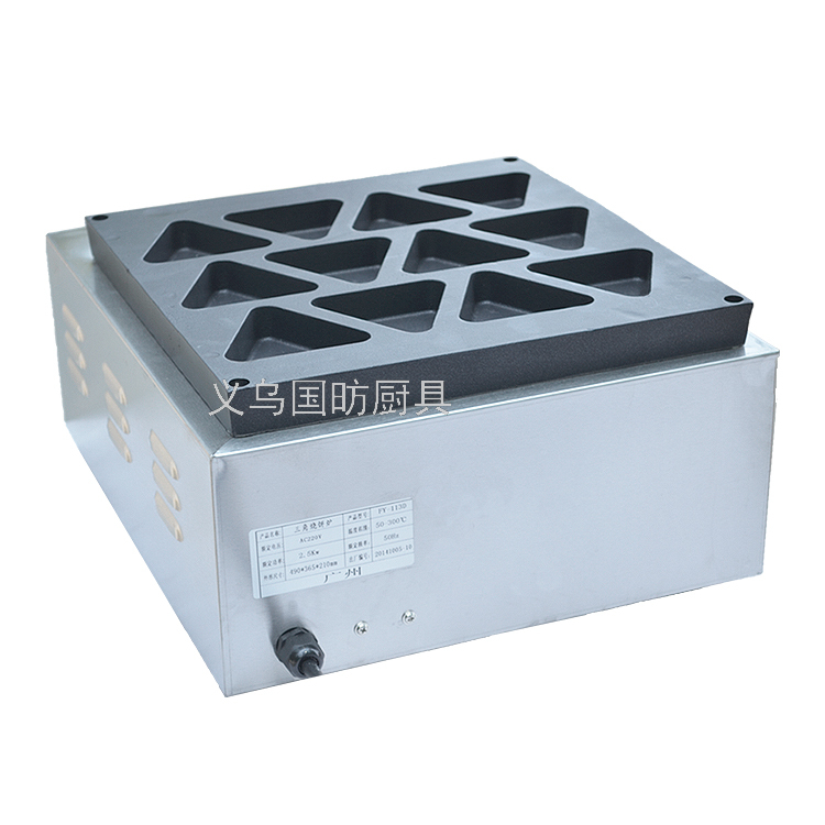 Electric Triangle Pancake Stove Fy-113D Cookie Baking Machine Bread Maker Red Bean Cake Machine Muffin Machine Snack Equipment