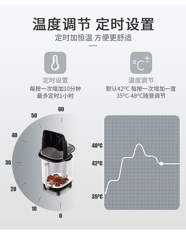 Foot tub automatic massage heating foot bath bucket household foot bath constant temperature foot bath electric high-depth bucket base price Foot tub automatic massage heating foot bath bucket household foot bath constant temperature foot bath electric high-depth bucket base price