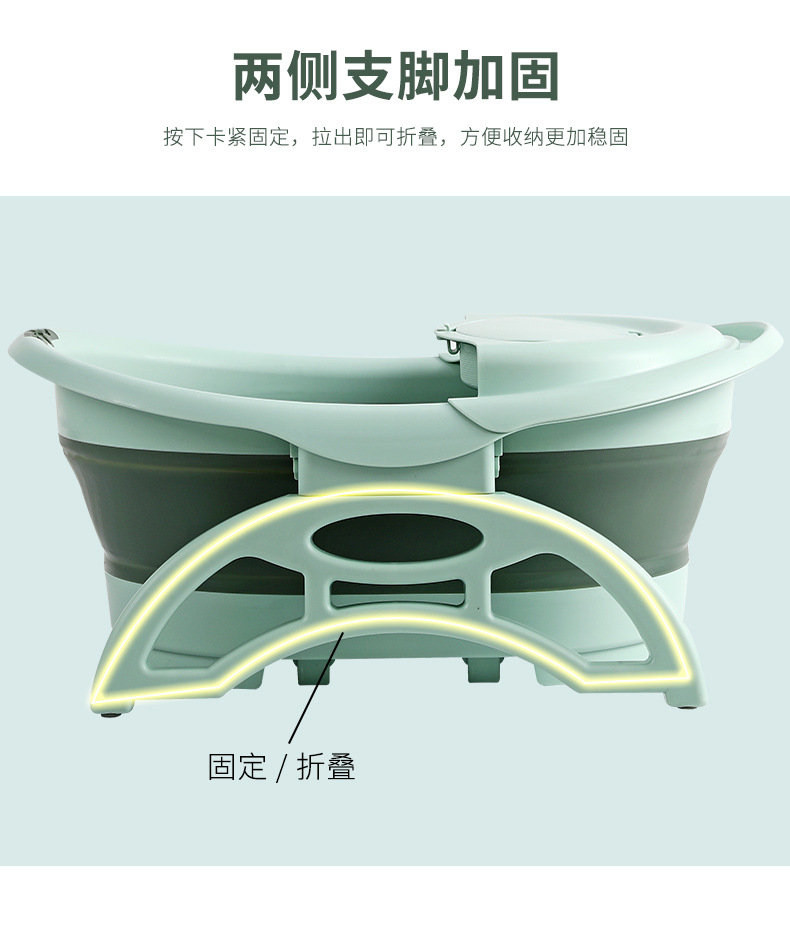 Folding Foot Bath Bucket Portable High-Depth Bucket over the Knee Foot Tub Household Foot Barrel Wash Foot Basin Plastic Foot Basin Folding Foot Bath Bucket Portable High-Depth Bucket over the Knee Foot Tub Household Foot Barrel Wash Foot Basin Plastic Foot Basin