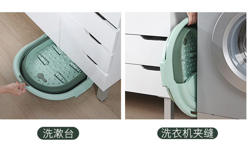 Folding Foot Bath Bucket Portable High-Depth Bucket over the Knee Foot Tub Household Foot Barrel Wash Foot Basin Plastic Foot Basin Folding Foot Bath Bucket Portable High-Depth Bucket over the Knee Foot Tub Household Foot Barrel Wash Foot Basin Plastic Foot Basin