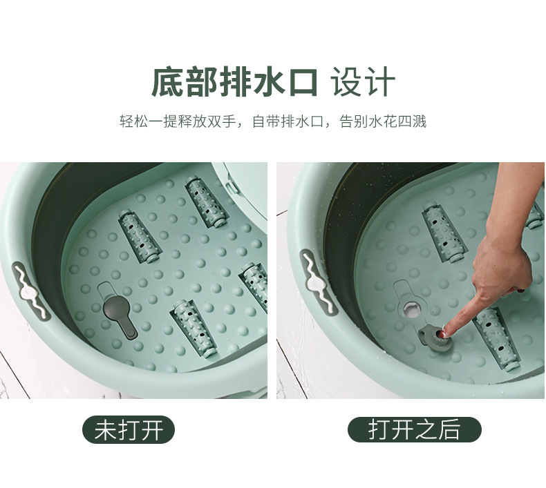 Folding Foot Bath Bucket Portable High-Depth Bucket over the Knee Foot Tub Household Foot Barrel Wash Foot Basin Plastic Foot Basin Folding Foot Bath Bucket Portable High-Depth Bucket over the Knee Foot Tub Household Foot Barrel Wash Foot Basin Plastic Foot Basin