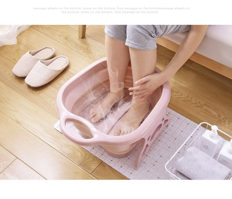 New Roller Folding Foot Tub Portable Foot Bath Barrel Wash Foot Basin Home Travel Feet-Washing Basin Factory Direct Sales New Roller Folding Foot Tub Portable Foot Bath Barrel Wash Foot Basin Home Travel Feet-Washing Basin Factory Direct Sales