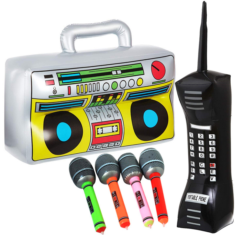 Amazon Wholesale Inflatable Cellular Phone Inflatable Mobile Phone Children&#039;s Simulation Telephone Radio Microphone Model Toy