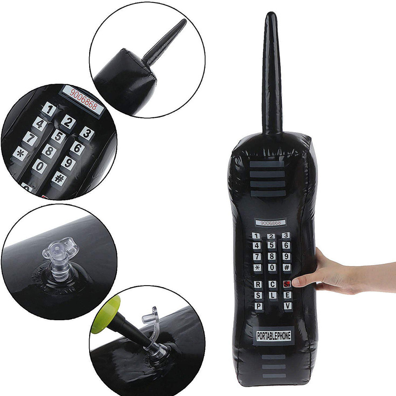 Amazon Wholesale Inflatable Cellular Phone Inflatable Mobile Phone Children's Simulation Telephone Radio Microphone Model Toy