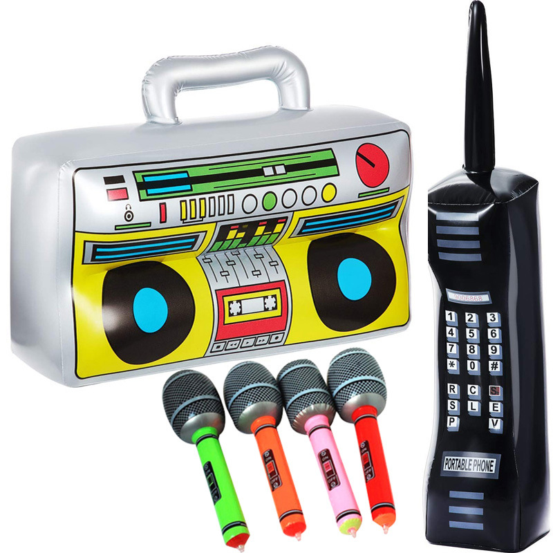 Amazon Wholesale Inflatable Cellular Phone Inflatable Mobile Phone Children's Simulation Telephone Radio Microphone Model Toy