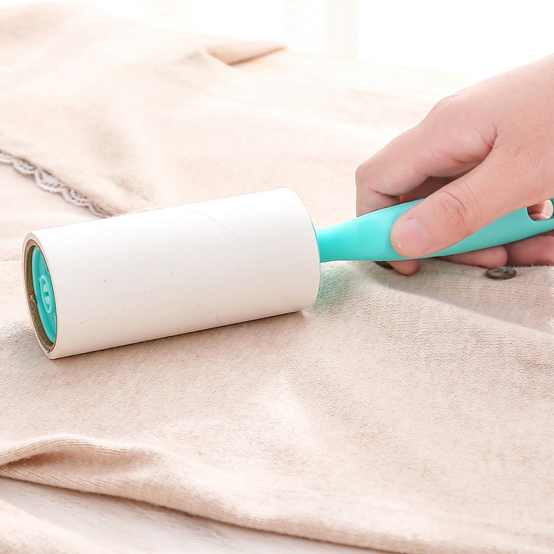 Tearable Lint Remover Sticky Paper Drum-Type Clothes Rolling Paper Mini Rolling Brush Lint Roller Clothes Sticky Hair Remover Paper Core