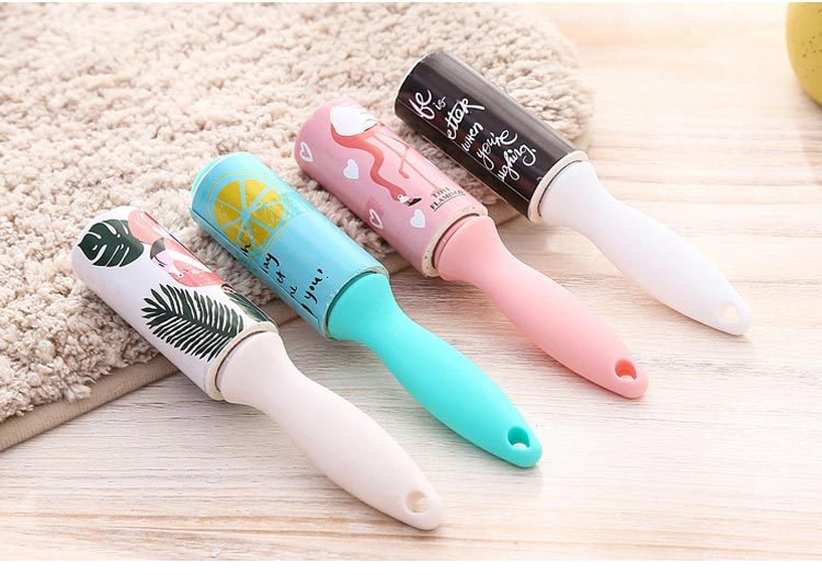 Tearable Lint Remover Sticky Paper Drum-Type Clothes Rolling Paper Mini Rolling Brush Lint Roller Clothes Sticky Hair Remover Paper Core