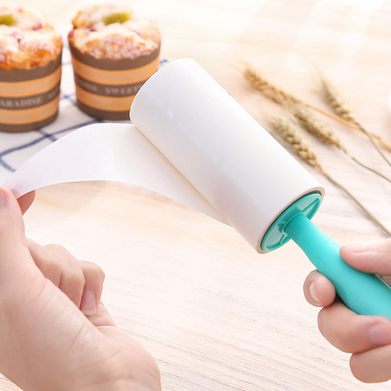 Tearable Lint Remover Sticky Paper Drum-Type Clothes Rolling Paper Mini Rolling Brush Lint Roller Clothes Sticky Hair Remover Paper Core