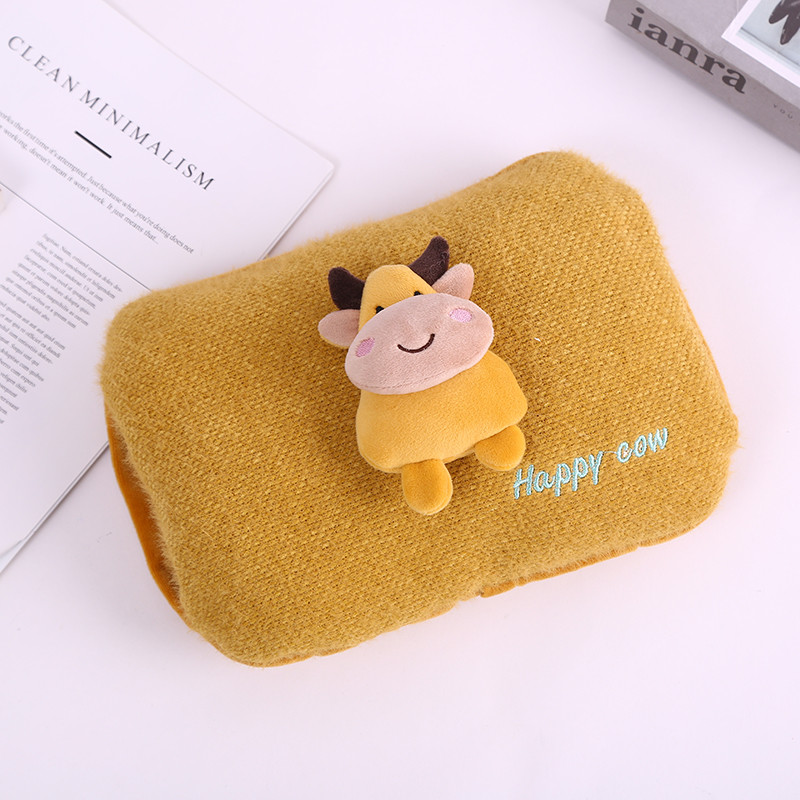 Rechargeable Explosion-Proof Hot Water Bag Cute Plush Electric Hand Warmer Women&#039;s Belly Cute Electric Heater Hot-Water Bag Winter