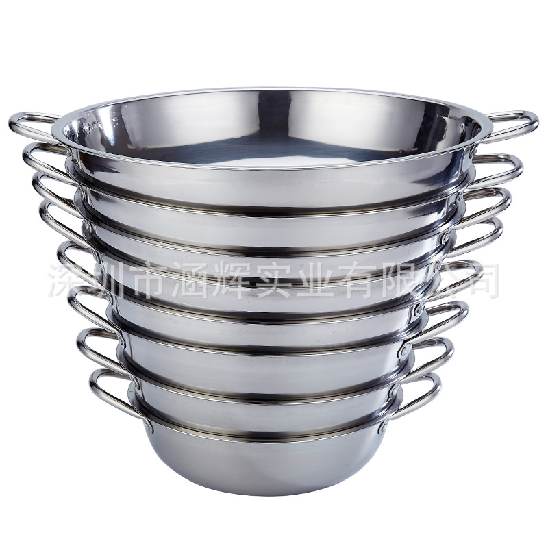 Factory Direct Sales Two-Flavor Hot Pot Two-Flavor Hot Pot 2-Grid Stainless Steel Thickened S Grid Hot Pot Induction Cooker Soup Pot