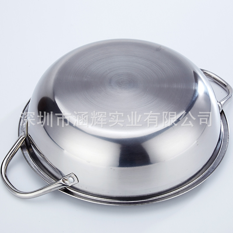 Factory Direct Sales Two-Flavor Hot Pot Two-Flavor Hot Pot 2-Grid Stainless Steel Thickened S Grid Hot Pot Induction Cooker Soup Pot