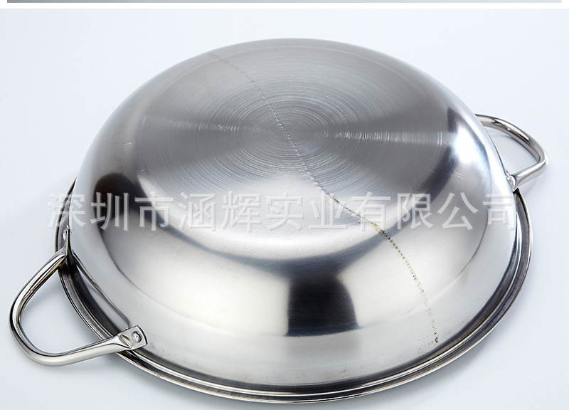 Factory Direct Sales Two-Flavor Hot Pot Two-Flavor Hot Pot 2-Grid Stainless Steel Thickened S Grid Hot Pot Induction Cooker Soup Pot