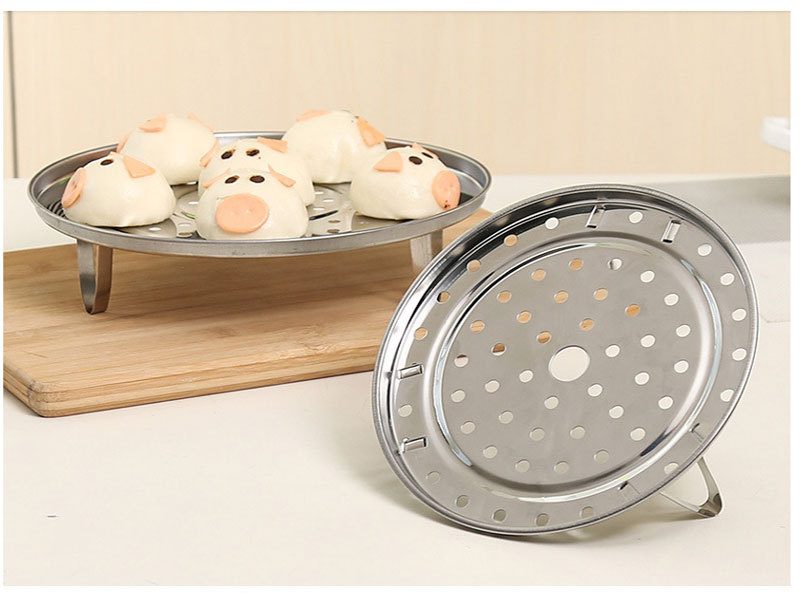 One Piece Dropshipping-Water Contactless Steam Rack Household Stainless Steel Steamer Plate Steamer Electric Pressure Cooker Steaming Rack Plate for Streaming Steamer Steamed Buns