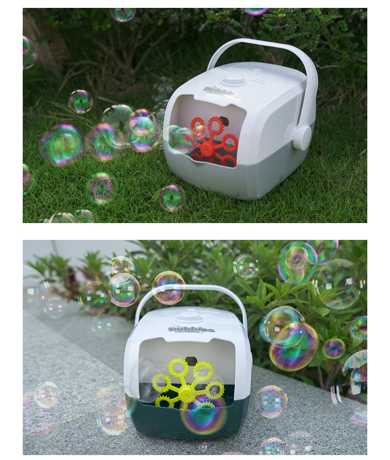 CrossBorder Electric Bubble Maker Portable Rice Cooker Children's Bubbles Blowing Toy Automatic Bubble Toy in Stock CrossBorder Electric Bubble Maker Portable Rice Cooker Children's Bubbles Blowing Toy Automatic Bubble Toy in Stock