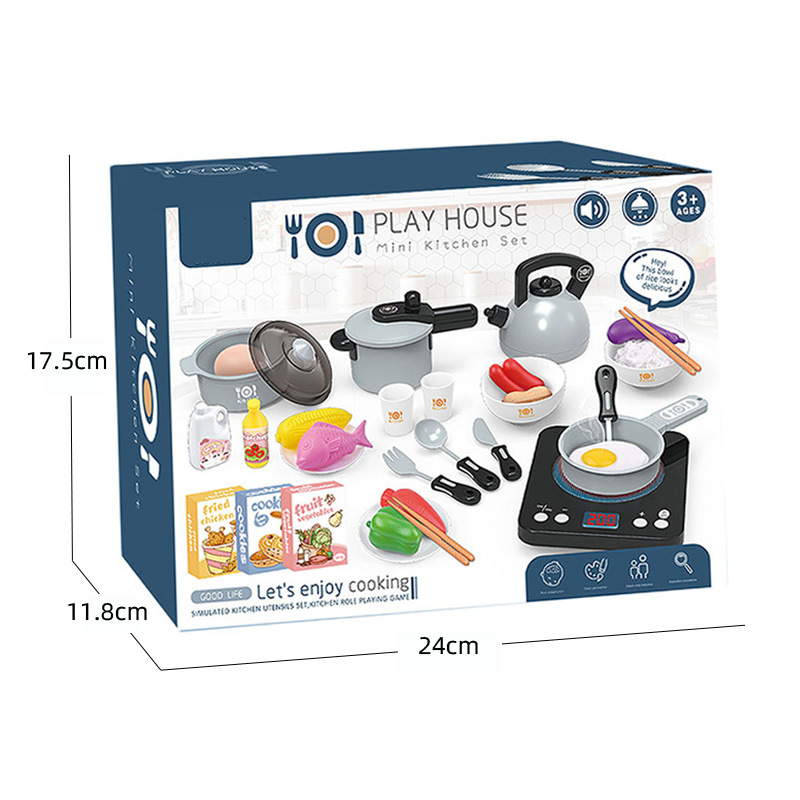 induction cooker household appliances series of children 's play house electric toys suit light music in the kitchen