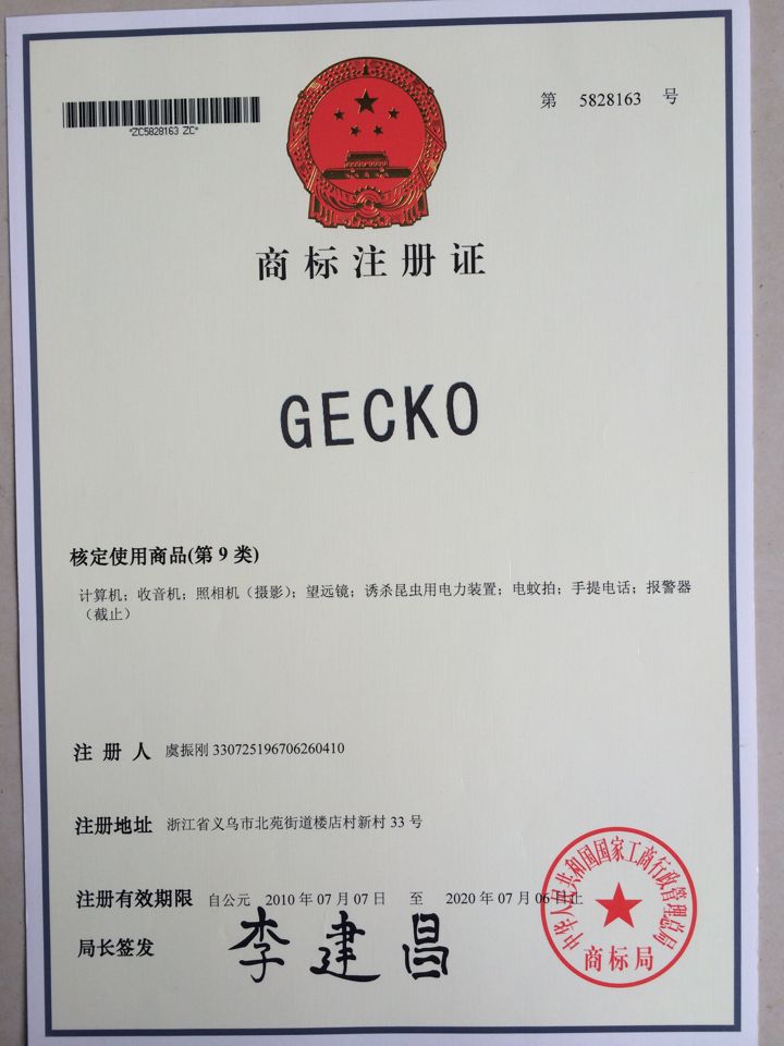 Litian GECKO-LTD-199 High Quality with Power Cord Built-in Chargable Lithium Battery Rechargeable Electric Mosquito Swatter