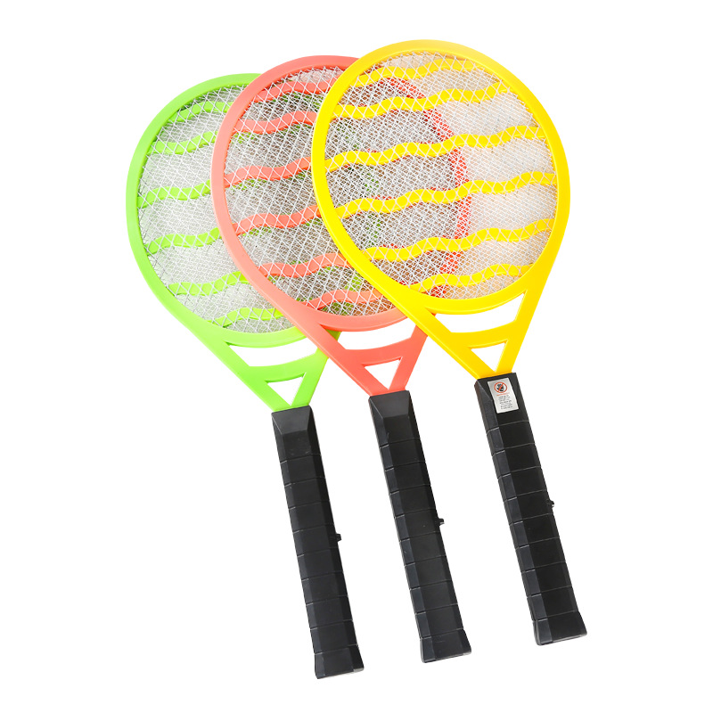 Factory Direct Sales One Piece Dropshipping Household Battery Safety Three-Layer Mesh Electric Mosquito Swatter Flies and Flies