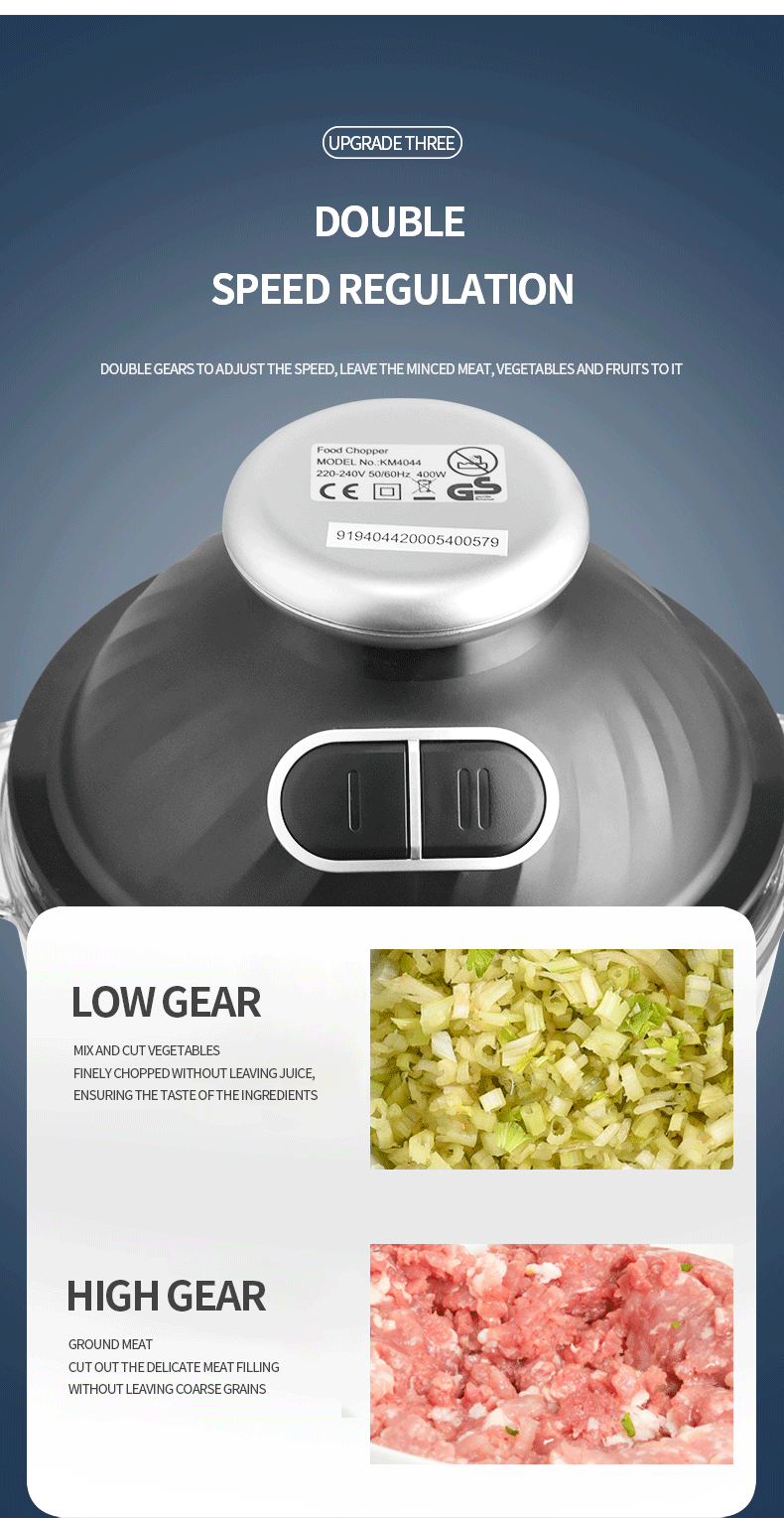 DSP DSP Meat Grinder Cross-Border Household Small Electric Stuffing Minced Vegetables Meat Mixer Automatic Cooking Machine