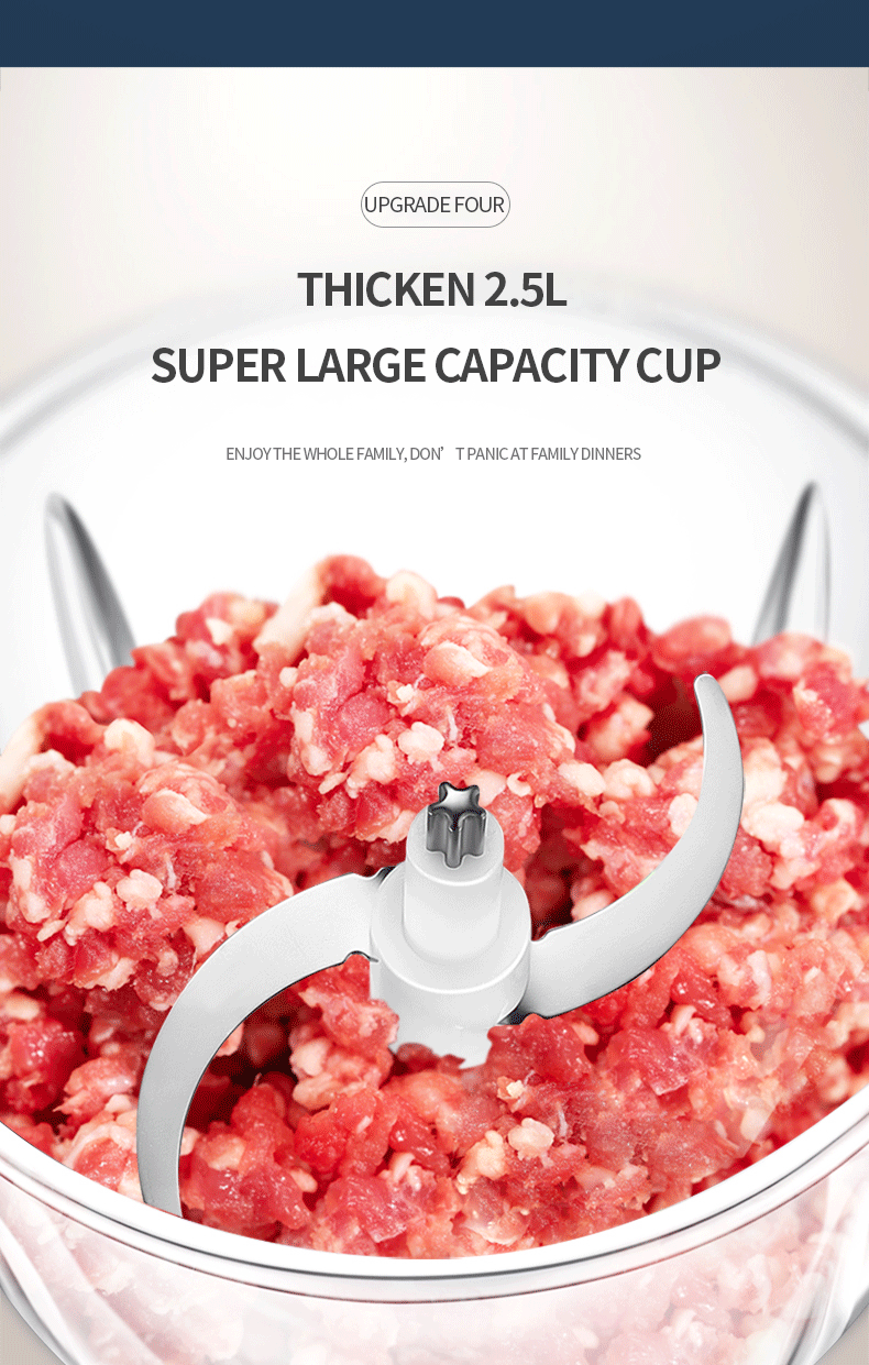 DSP DSP Meat Grinder Cross-Border Household Small Electric Stuffing Minced Vegetables Meat Mixer Automatic Cooking Machine