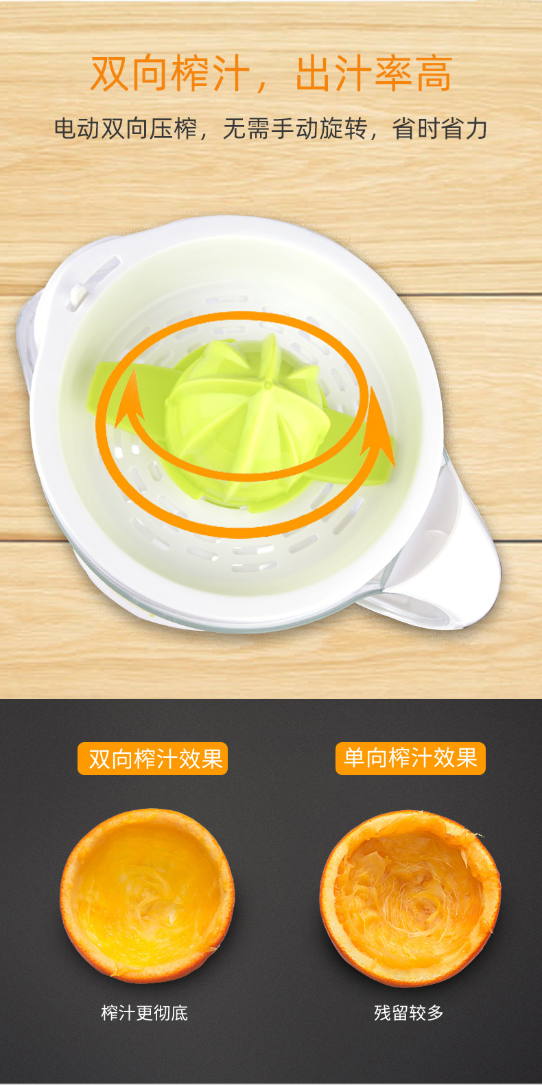 DSP DSP Juice Extractor Electric Lemon Machine Multi-Function Extrusion Juicer Slag Juice Separation Orange Juice Machine