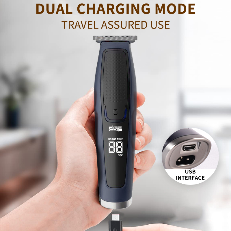 DSP/DSP Cross-Border Household Electric Hair Clipper Long Endurance Stainless Steel Cutter Head Hair Salon Professional Electric Clipper without Stuck Hair