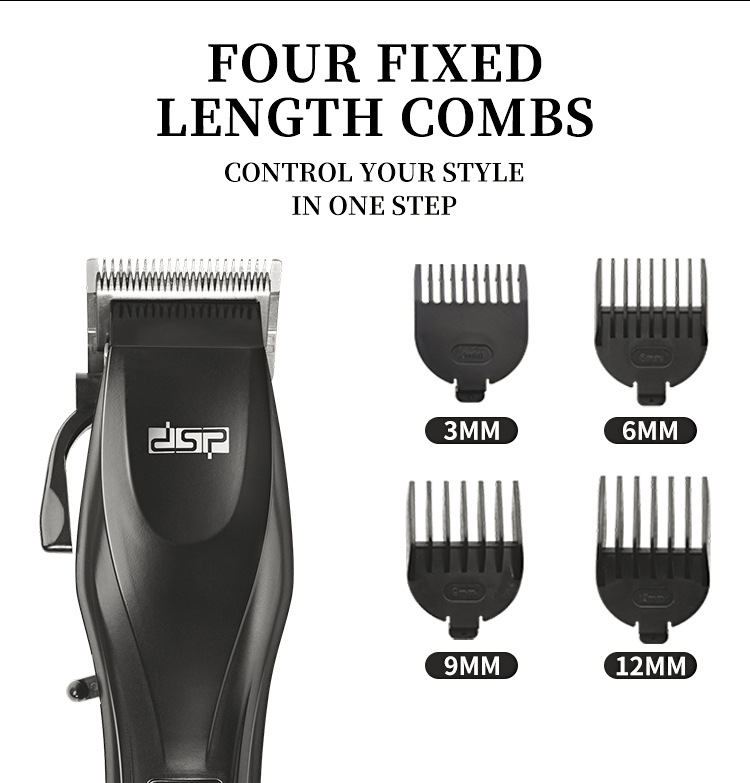 DSP DSP Cross-Border New Household Electric Hair Clipper LED Intelligent Display Hair Salon Professional Electric Clipper without Stuck Hair