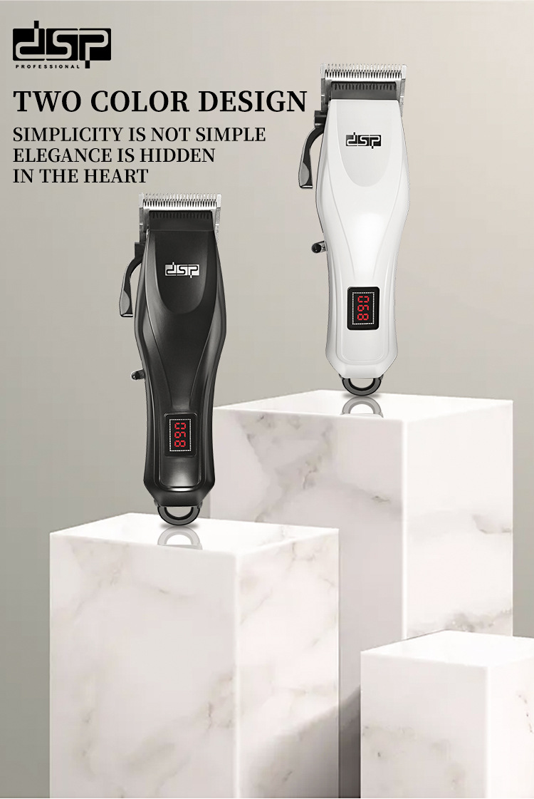 DSP DSP Cross-Border New Household Electric Hair Clipper LED Intelligent Display Hair Salon Professional Electric Clipper without Stuck Hair