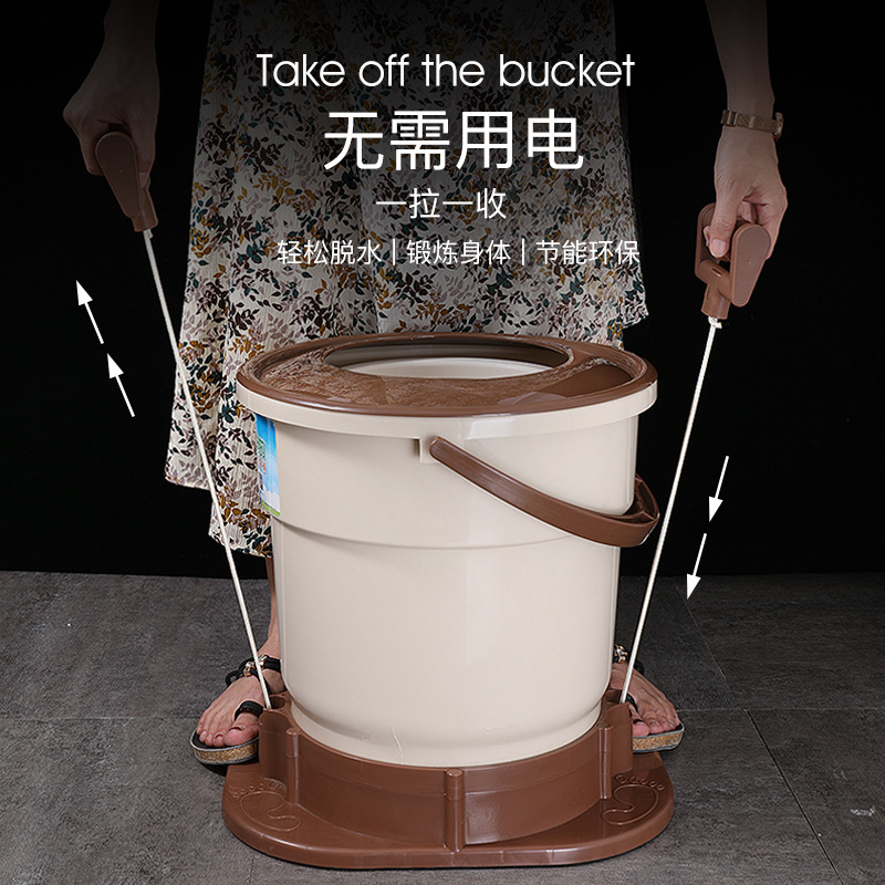 Clothes Dehydrator Dormitory Students Manual Laundry-Drier Household Small Spin Mop Bucket Dryer Spin-Dry Machine without Electricity