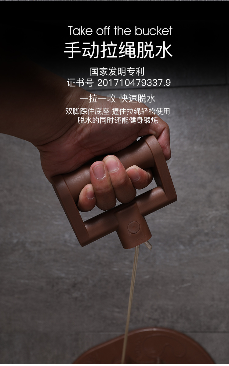 Clothes Dehydrator Dormitory Students Manual Laundry-Drier Household Small Spin Mop Bucket Dryer Spin-Dry Machine without Electricity Clothes Dehydrator Dormitory Students Manual Laundry-Drier Household Small Spin Mop Bucket Dryer Spin-Dry Machine without Electricity