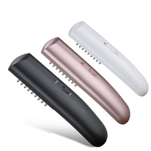 Amazon Hot Hot Air Comb 2-in-1 Multifunctional Anion Wind Comb Hair Curler Straight Hair Roll Hair Comb Electric Hair Drier Comb