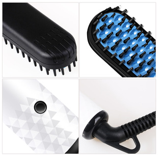 Amazon Hot Hot Air Comb 2-in-1 Multifunctional Anion Wind Comb Hair Curler Straight Hair Roll Hair Comb Electric Hair Drier Comb