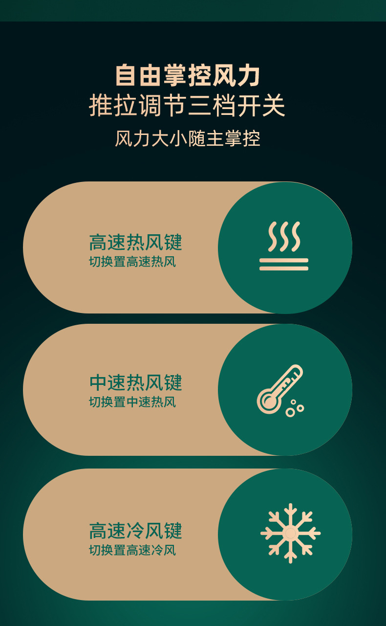 Hair Dryer Household Blowing and Combing Integrated Anion Hair Care Hair Curler and Straightener Dual-Use Multi-Functional Three-in-One Modeling Electric Hair Drier Comb